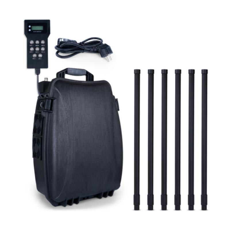 7 Antena Bands Black Drone Defense Backpack Anti mbengung Jammer